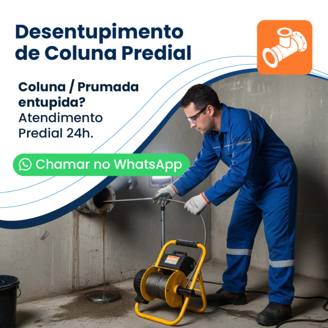 Desentupimento de Colunas — Doutor Desentupidora