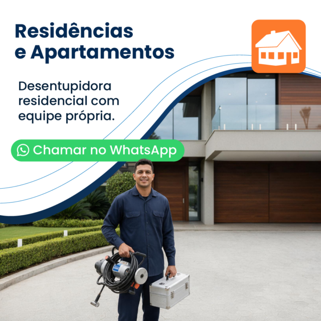 Atendimento Residencial — Doutor Desentupidora
