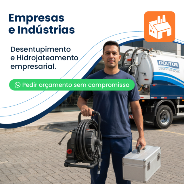 Atendimento para Indústrias — Doutor Desentupidora