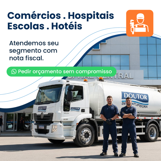 Atendimento em Hospitais — Doutor Desentupidora