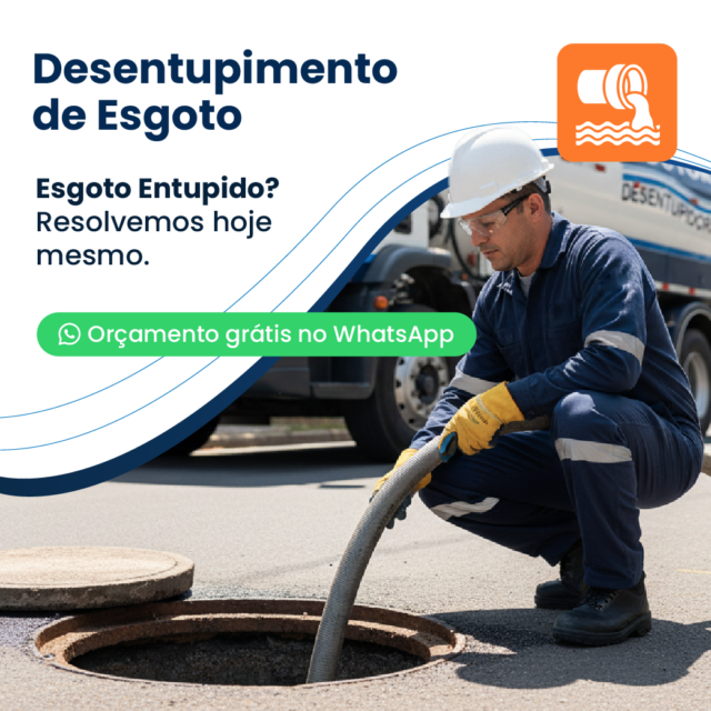 Desentupimento de Esgoto — Doutor Desentupidora